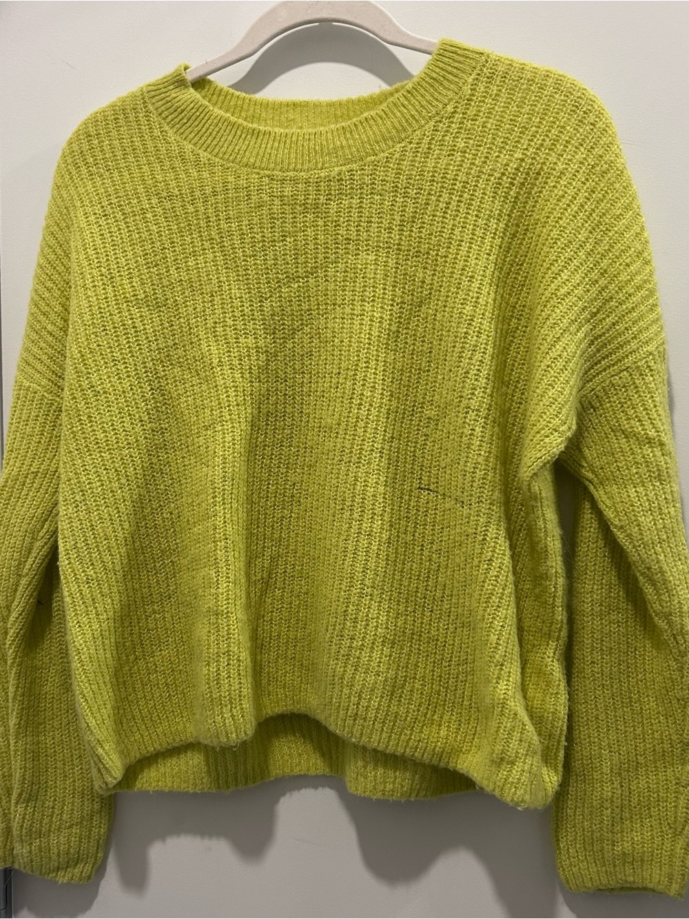 Madewell Lime Green Knit Sweater